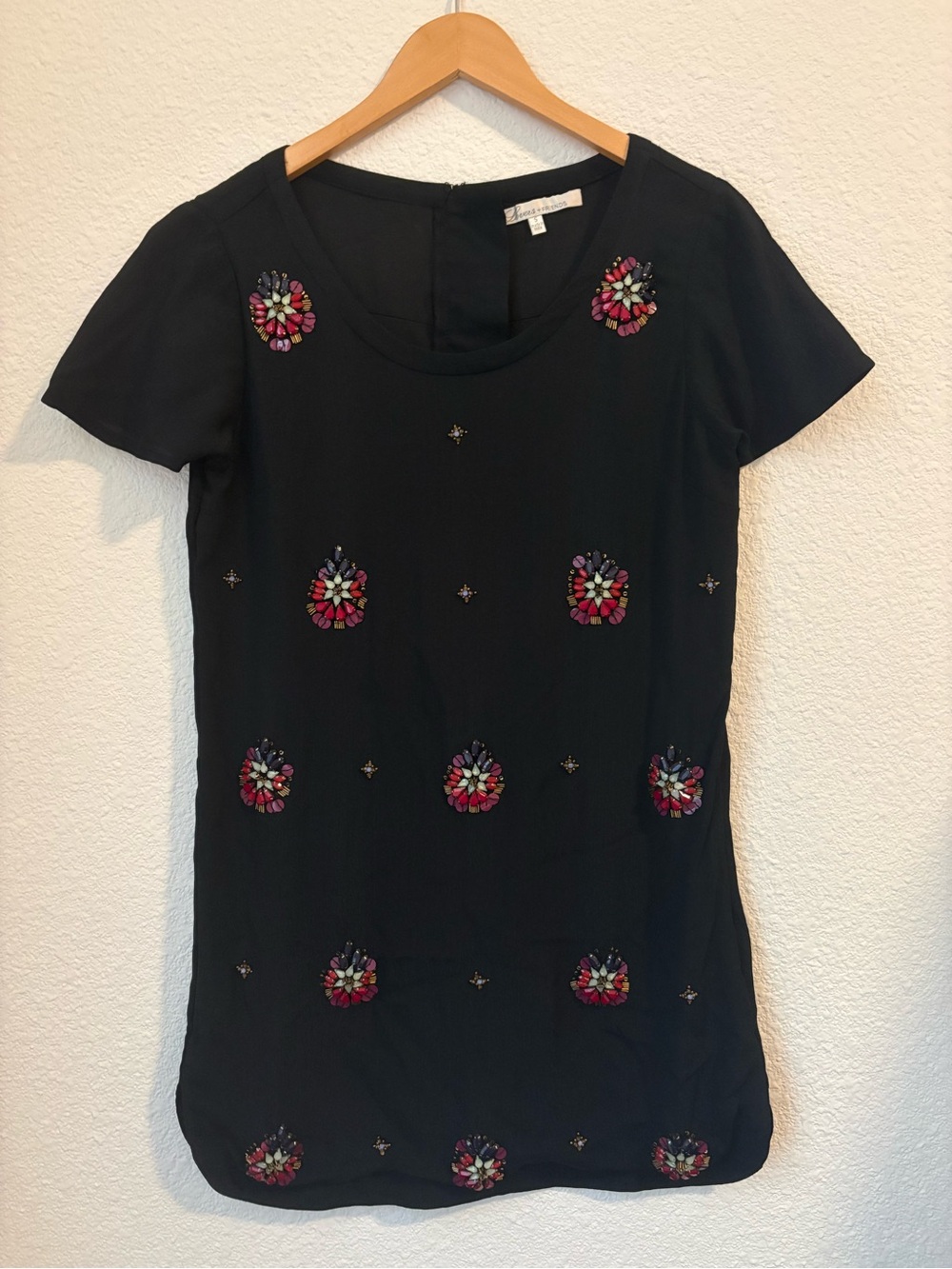 Lovers and Friends Embellished Beaded Mini Dress Small